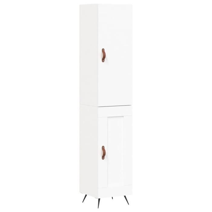 VidaXL High Buffet White 34.5x34x180 Cm Engineered Wood 3199081