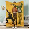 Popular Games Disco Elysium Throw Lightweight 240g Flannel Blanket Soft Skin-friendly for Summer Cooling