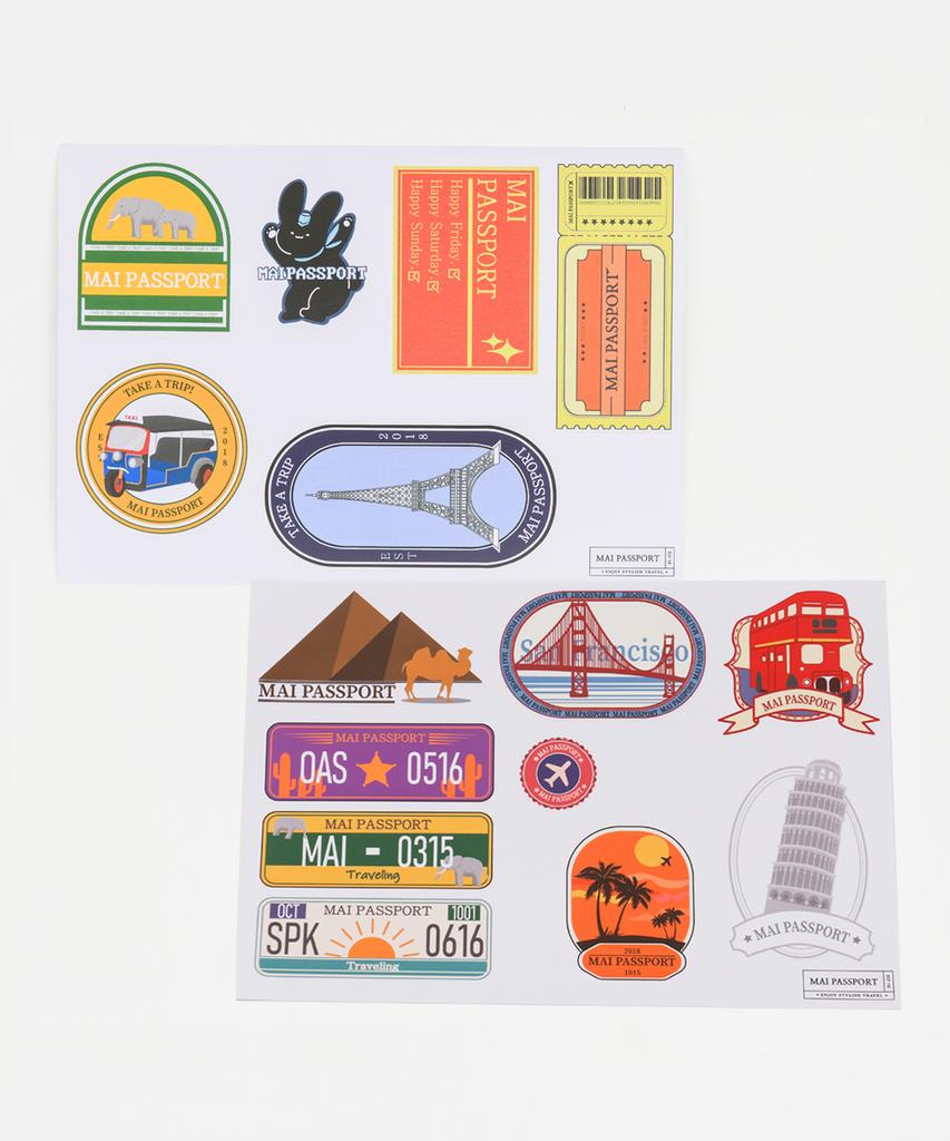 Mai Passport Luggage Decorating Stickers