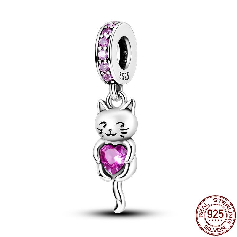 Cute Animals Beads Charms Fit Original 3Mm Bracelet Dog Cat Owl Rabbit Diy Jewelry Making Animals Protection