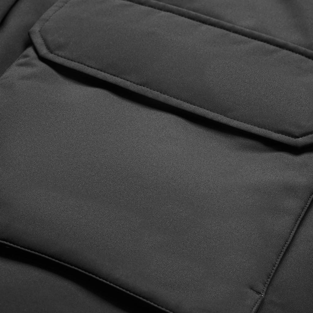 Li Ning Solid Color Hooded Mid-Length Zipper Long Sleeve Down Jacket Women Outerwear Black AYMU190-3