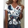 3D geprint dames T-shirt met korte mouwen, plus-size dameskleding, modieus en veelzijdig, casual, dagelijkse kleding