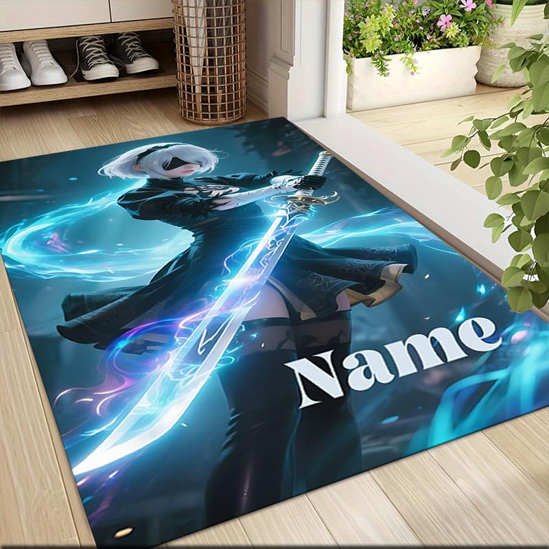 Custom Name Ghostly Urban Legends Carpet Rug Customizable Soft Washable Anti-Slip Home Living Room Sofa Mats Personalized Rug. 0909129