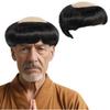 Parrucche Sintetiche Corte Lisce Testa Calva Anime Halloween Parrucca per Calvizie Cosplay Monaco Rasato Adulto