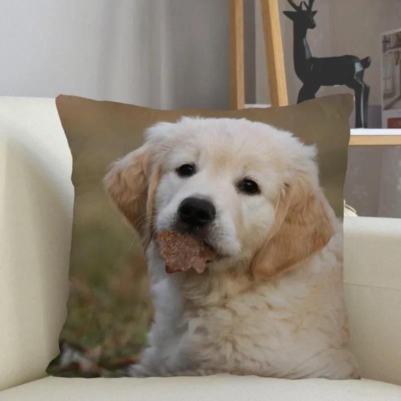 Golden Retriever Hund Kissenbezug Sofa Dekorative Kissenhülle Kissenbezug Heimdeko Großhandel