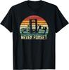 Never Forget Vintage Media Retro Cassette VHS Floppy Disk Graphic Tee Soft Casual Short Sleeve T-Shirt