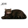 Indoor Absorbent Mat Cute Cat Bathroom Rug, Anti-Slip Bath Washable Plush Pet Themed Floor Rug Kitty Door for Entrance Kitchen Home Decor