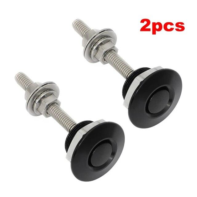 4pcs Universal Car Latch Push Button Billet Quick Release Fasteners Front Bumper Hood Pin Engine Bonnet Lock Latch Clip Aluminum