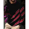 Men'S Casual Long Sleeve Round Neck T-Shirt, Regular Fit for Sports Training And Outdoor Activities, Soft Breathable Fashion Casual Top