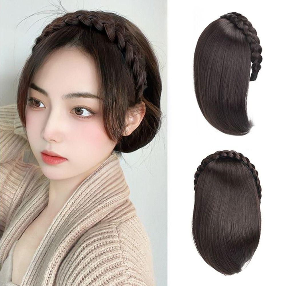 3D Paruka Čelenka Přírodní Příčesky Módní Syntetická Čelenka pro Ženy