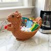 PP Squirrel Shaped Storage Basket Handwoven Imitation Rattan Storage Basket  Home Storage