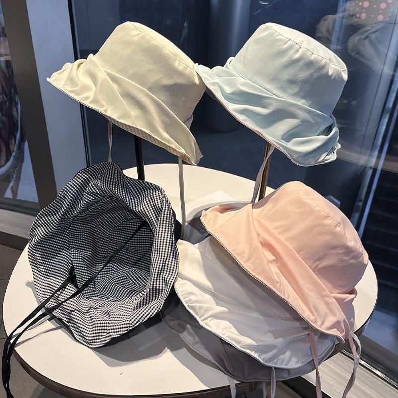 Ice Silk Farmer Hat With Wide Brim Sun Protection For Summer Casual Wear