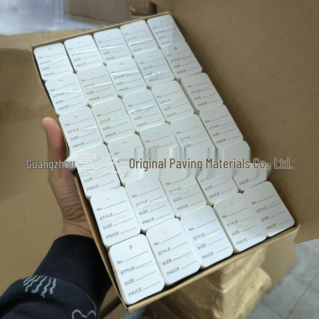 3,5x5CM Anpassad Blankt Papper Klädhänglapp - Personlig Kartong Klädetikett.