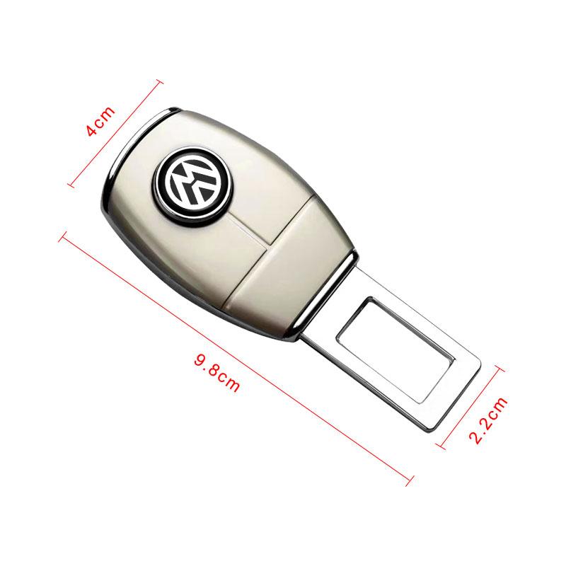 1/2Pcs Car Seat Belt Clip Extension Plug Buckle Car Accessories For Volkswagen CC Golf 4 6 7 GTI Tiguan Passat B5 B6 B7 Jetta MK5