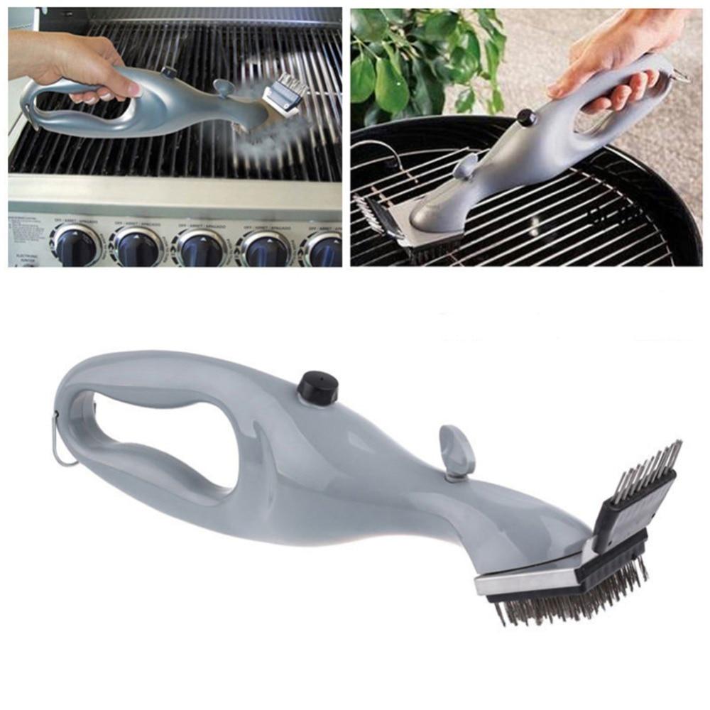 Buy Handheld Barbecue Stainless Steel BBQ Cleaning Brush Outdoor Grill Cleaner with Power of