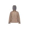 Solid Color Loose Woven Sports Jacket Women Jackets Deep-Yellow A11W417709F-BN
