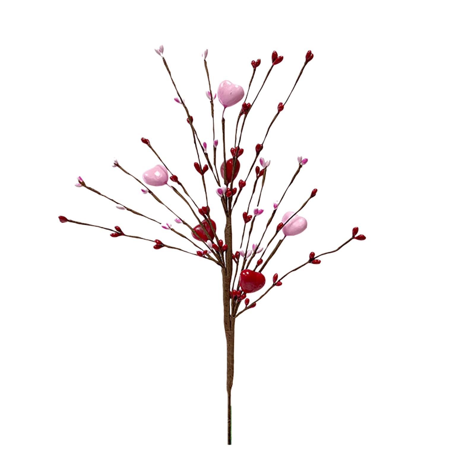 

Цветы ко Дню святого Валентина Искусственные ягоды Украшения ко Дню святого Валентина Свадебный домашний декор One Size