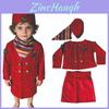 Childrens Halloween Flight Attendant Costume With Uniform Fabric For Kids Stage Play