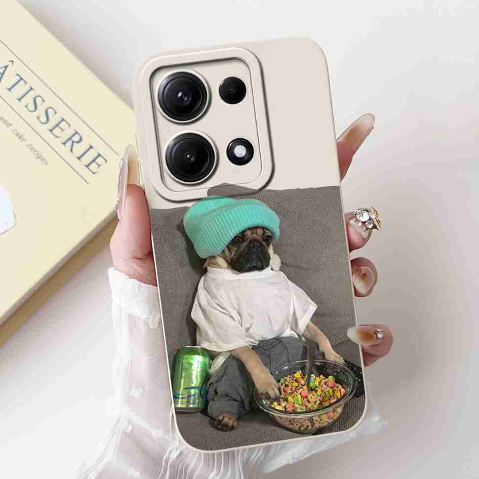 Simple Silicone Case For Redmi Note14s 4G Capa Lovely Panda Rabbit Shockproof Back Cover For Xiaomi Redmi Note 14S Phone Shell
