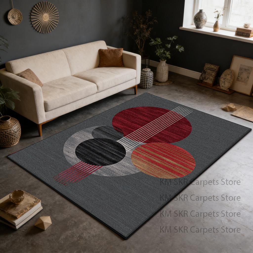 Modern Geometric High-end Large Living Room Sofa Carpet Washable Non-slip Kitchen Rug Decoration Bedroom Soft Fluffy Mat 200×300