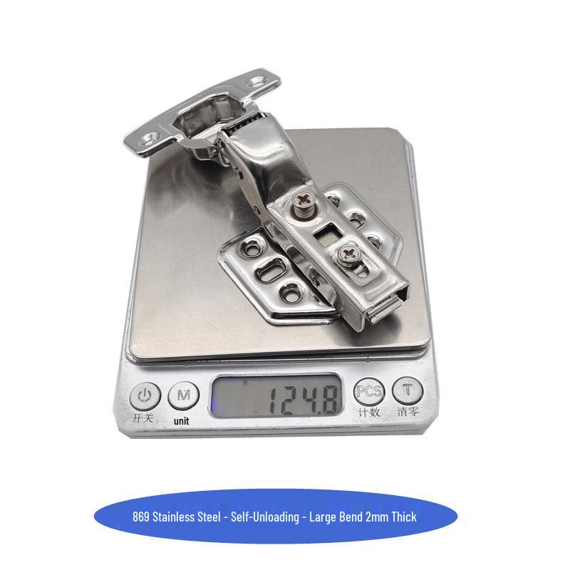 304 Stainless Steel Soft Close Hydraulic Cabinet Hinges - Thickened, Two-Stage Force for Furniture