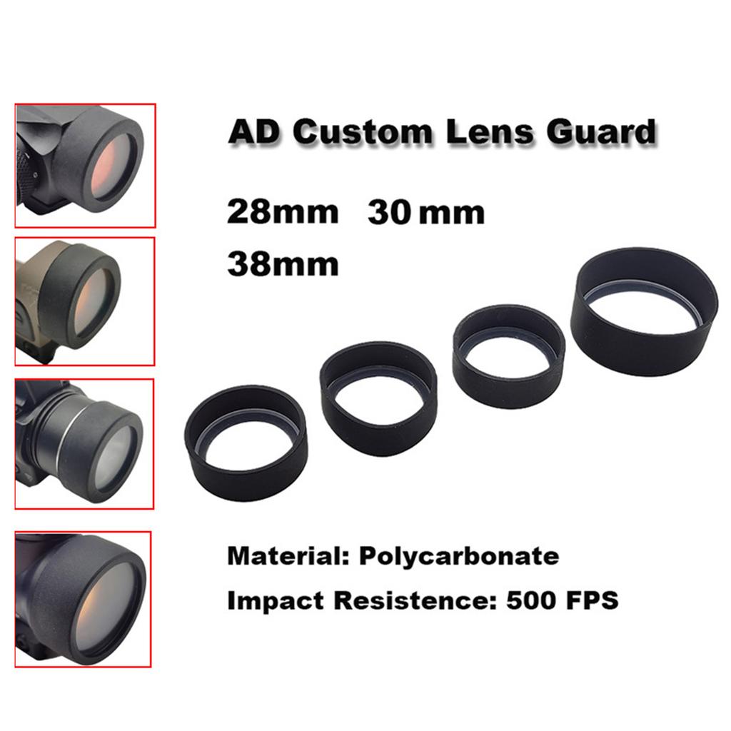 Tactically Hunting Weapon LED Light Lens Guard Red Dot Sight Scope Cover Lens Guard Flashlight Lens Protector Easy Use