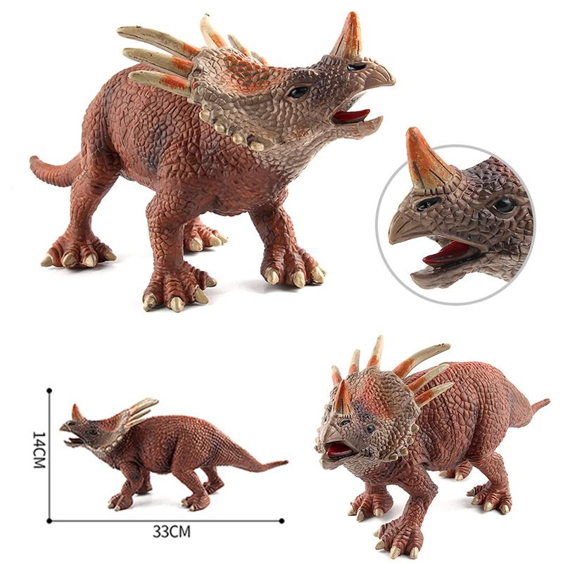 Prehistoric Jurassic Dinosaurs World Tyrannosaurus Styracosaurus Animal Figurines Large Model Action Boys Kid Toys Gift Children