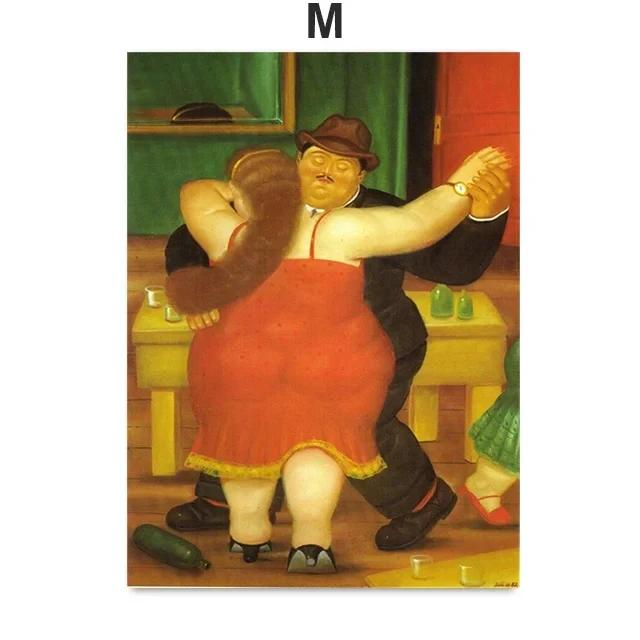 Fernando Botero Femei Dansând Circ Artă de Perete Pictură pe Pânză Postere și Imprimeuri Nordice Imagini de Perete pentru Decorarea Camerei de Zi