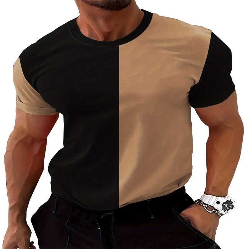 

Летняя уличная повседневная 3D цифровая печать узор модная мужская повседневная футболка с коротким рукавом на распродаже 6XL чёрный