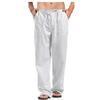 Sommer Einfarbig Atmungsaktive Leinenhose Herren Baumwollleinenhose