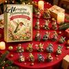 Calendario dell'Avvento di Natale 2026 Calendario Colibrì Set di Ornamenti in Acrilico a 24 Giorni con Figura di Uccello Bomboniere per Feste di Natale Albero Countdown Decorazione da Appendere,