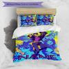 3pcs Custom Name Cartoon JoJo's Bizarre Adventure Bedding Set Duvet Cover Closure Includes 1 Duvet Cover & 2 Pillowcases for All Seasons Bedroom Decor