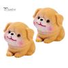 Mini Resin Animal Figurines 2Pcs Dog Figurines, Cute Puppy Miniature Figures, Small Micro Landscape Accessories Ornaments for Landscape, DIY