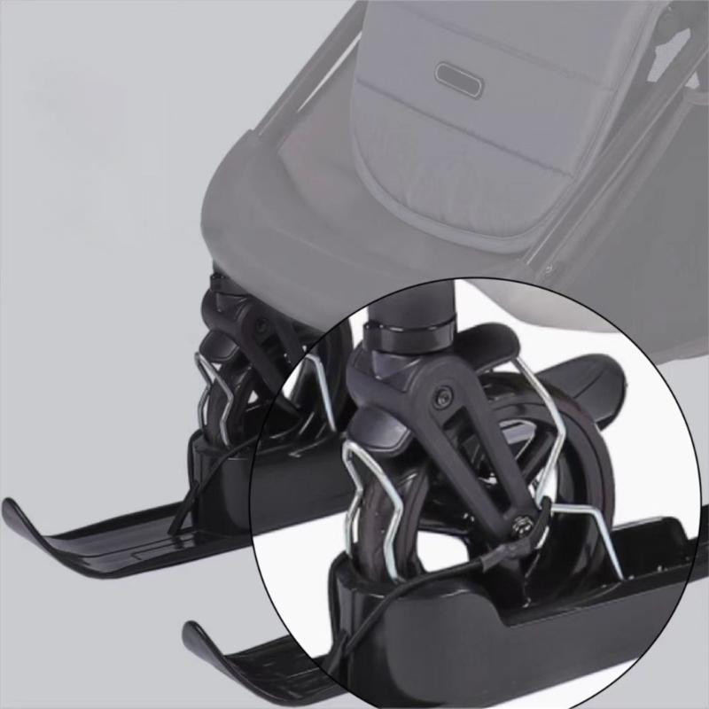 Skiplatte Rollen Kufen Schlitten Skifahren Board Strand Skateboard Schnee Roller Schlitten Laufrad Ski Schlitten Einfach zu installieren