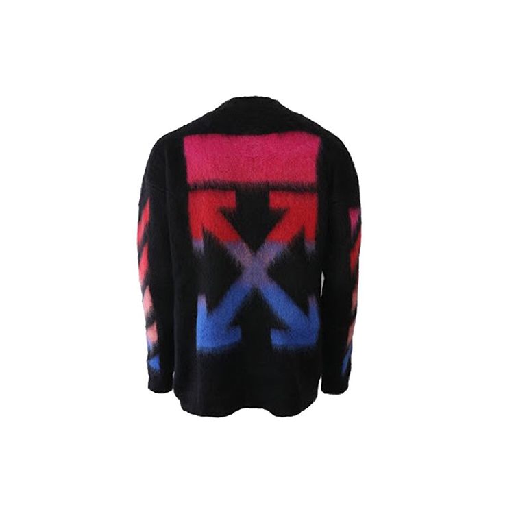 

Off-White Diag Brushed Knitwear Black Men Tops OMHA036E19B020241088 XS