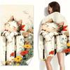 1pc Cute Kitten Patterned Beach Towel, Suitable for Seaside Beaches, Swimming Pools, Bathrooms, Camping Trips, And Yoga Fitness