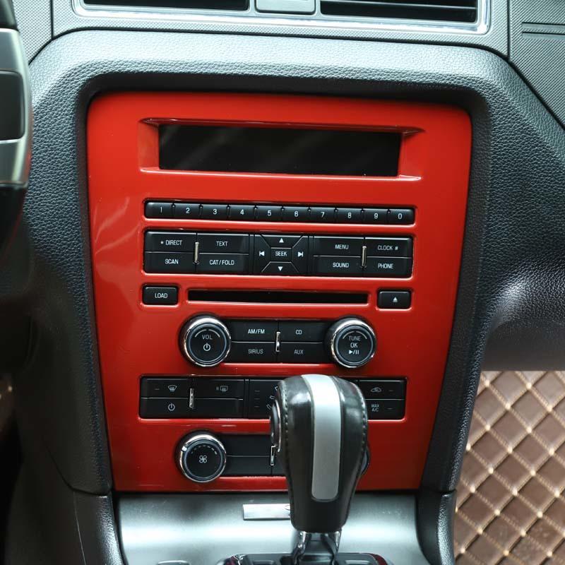 Autocolante de acoperire decorative pentru panoul de navigație cu control central al mașinii, potrivite pentru Ford Mustang 2009-2013, accesorii interioare ABS
