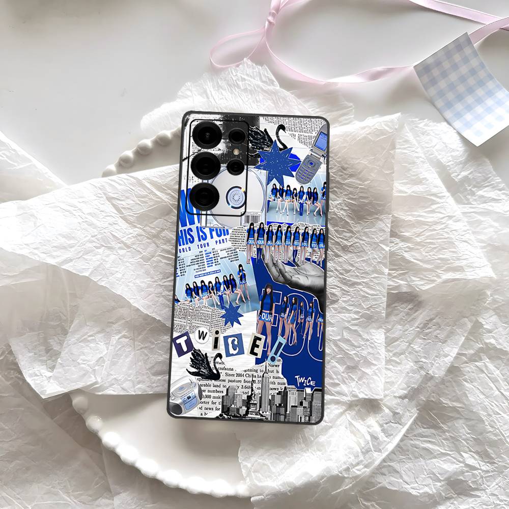 Kpop T-Twice Phone Case For Samsung S 24 Fe 25 Ultra Plus 20 Lite 21 30 22 23 24 22 Ultra 5G Fundas Samsung S20 fe