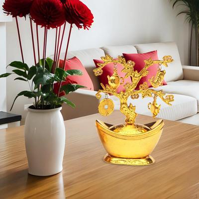 Desktop Wealth Figurine Fortune Spring Festival Decor Decorative Treasure Basin Statue