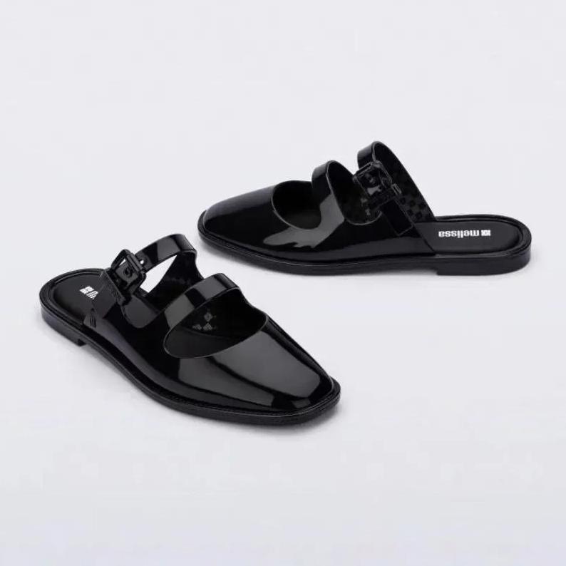 New Retro Women s Shoes Fashion Hollow Out Mueller Slippers for Woman Comfort Non Slip Casual Shoes Designer Shoes Zapatos Mujer 35 чёрный 2900₽
