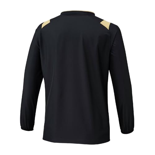 Volleyball wear BASIC short-sleeved training top V2MEC531 Unisex Black x Gold L