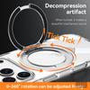 Apple iPhone 17 Pro Max Transparent Magnetic Case with Rotating Stand - Crystal Shine SLD