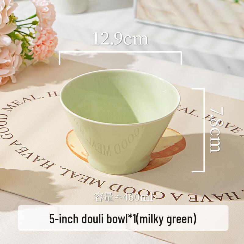 

Pereson Underglaze Ceramic Rice Breakfast Oatmeal Bowl
