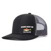 Fish Fear Me Printed Adjustable Baseball Cap Snapback Dad Hat Breathable Trucker Mesh Hat Golf Fishing Outdoor Sun Cap