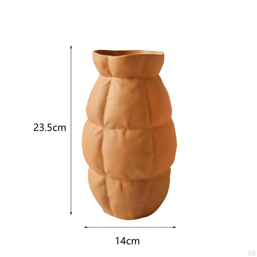 Ceramic Flower Vase, Decorative Vase Floral Arrangement Flowerpot Container Statue for