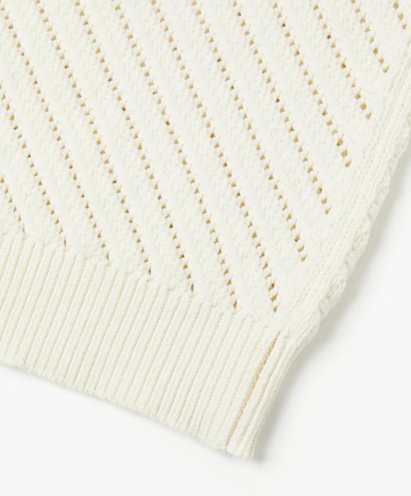Le Mad Oblique See-Through Round Knit - Ivory