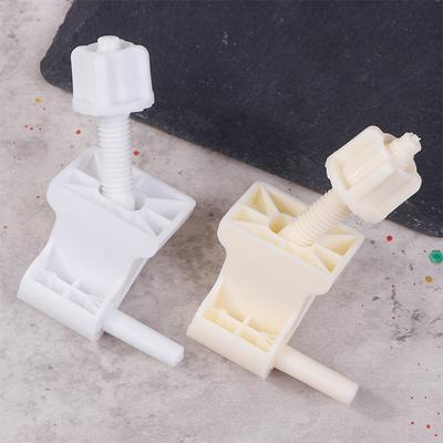 Toilet S-Eat Hinge Replacement Kit Plastic Toilet Lid Accessories Fixed Screws Nut Toilet Cover Hinges For Most Toilet Seats