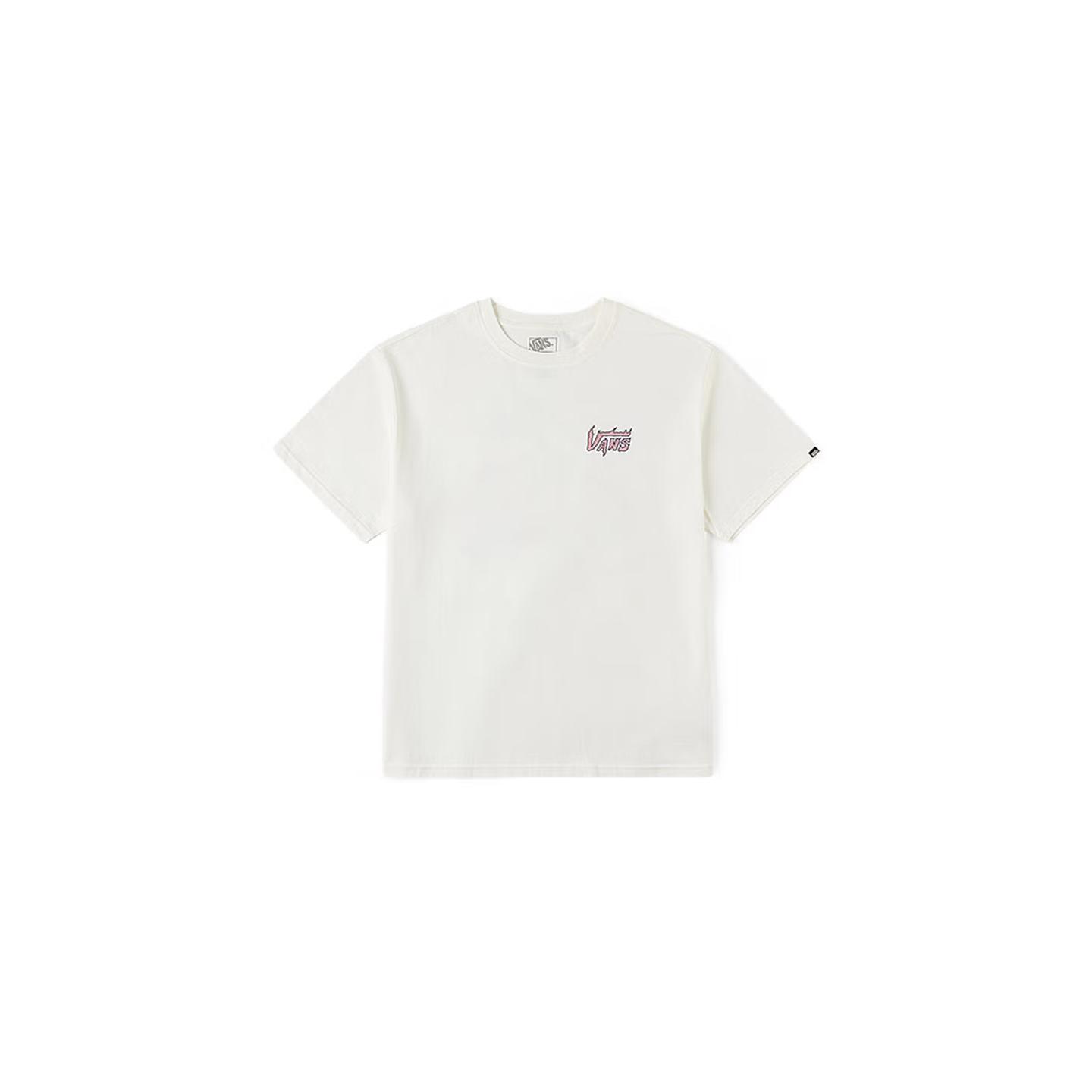 Vans T Shirts Unisex Ecru Crew Neck Moderate Straight Fit VN000TKXFS8 XXL