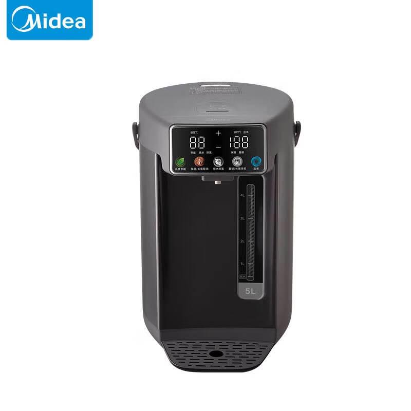 Midea 5L 316L Stainless Steel Electric Vacuum Kettle CN plug (adapter included) чёрный