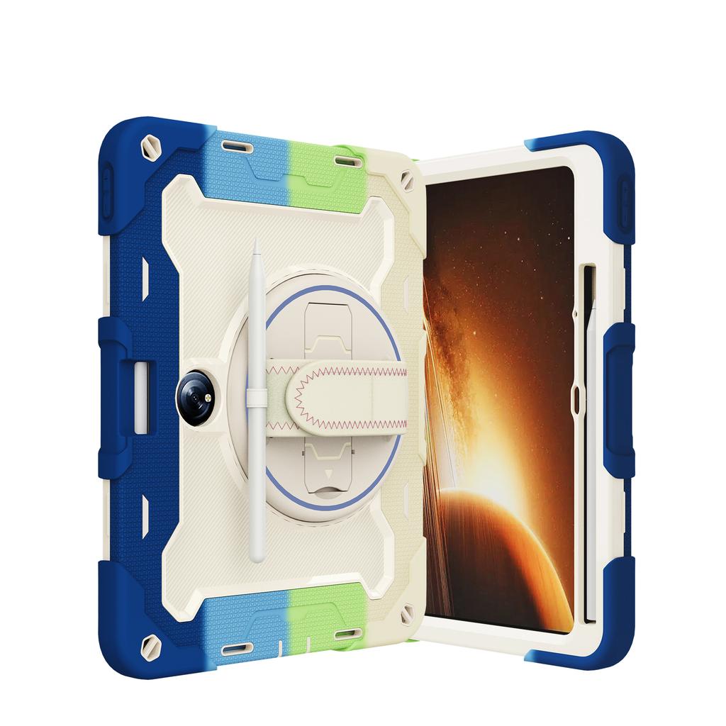 360° drehbare Armor-Hülle für OnePlus Pad 11,61 Zoll, robuste Heavy-Duty-Abdeckung, Ständer für mehrere Winkel mit Handschlaufe, stoßfest